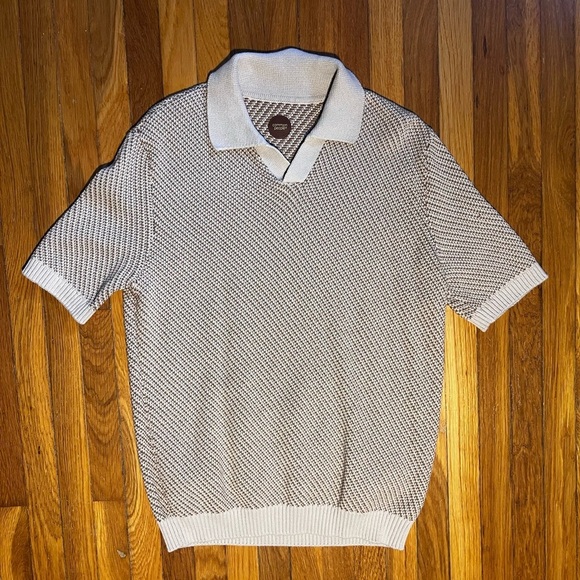 Men's Classic Beige Polo Shirt - Picture 1 of 3